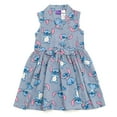 thumbnail image 1 of Disney Lilo & Stitch Little Girls Chambray Skater Dress Little Kid to Big, 1 of 4