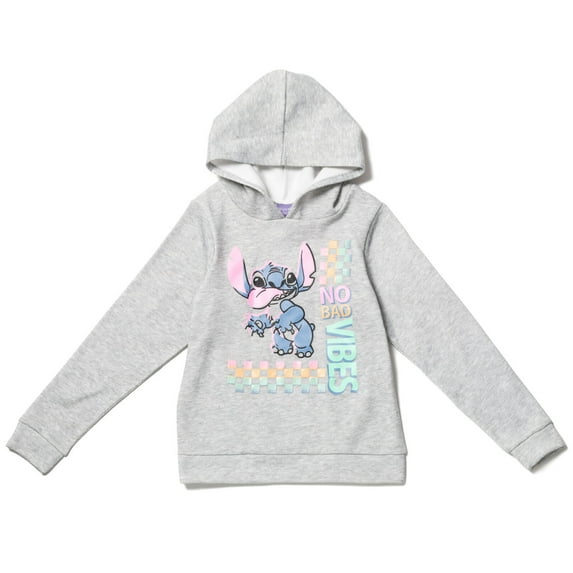 Disney Lilo & Stitch Little Girls Fleece Pullover Hoodie Little Kid to Big