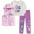 thumbnail image 1 of Disney Lilo & Stitch Long Sleeve Shirt, Hooded Vest, and Pants Set (Girls), 3 Piece Set, Sizes 4-12, 1 of 8