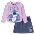 thumbnail image 1 of Disney Lilo & Stitch Long Sleeve Shirt and Twill Skirt Set (Girls), 2 Piece Set, Sizes 4-12, 1 of 8