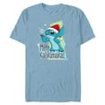 thumbnail image 1 of Disney Lilo & Stitch Mele Kalikimaka Holiday - Short Sleeve Blended T-Shirt for Adults - Customized-Ocean Blue, 1 of 5