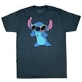 thumbnail image 1 of Disney Lilo & Stitch Men's T-Shirt Stitch Sunglasses Tongue Out Adult Short Sleeve Crewneck Tee, 1 of 4
