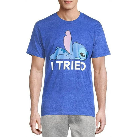 Disney Lilo & Stitch Mens' Stitch I Tried Short Sleeve Graphic T-Shirt (2X-Large)