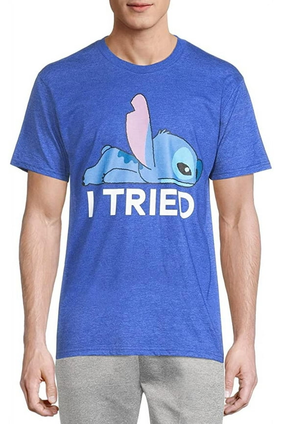 Disney Lilo & Stitch Mens' Stitch I Tried Short Sleeve Graphic T-Shirt