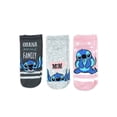 thumbnail image 1 of Disney Lilo & Stitch, Mother's Day Women's No-Show Socks, 3-Pack, Size 4-10, 1 of 5