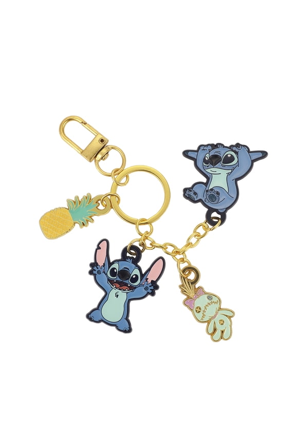 Disney Lilo & Stitch Multi Charm Keychain