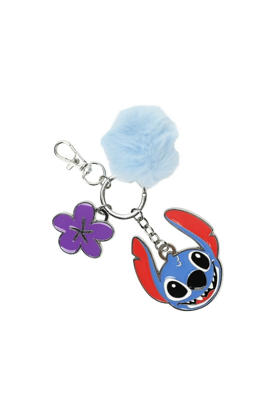 Disney Lilo & Stitch Multi-Charm and Pom Pom Keychain