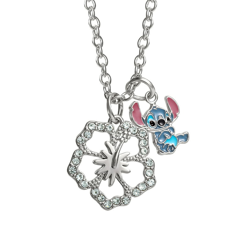Disney Lilo & Stitch Necklace - 16 + 2 Stitch Pendant Necklace Jewelry -  Stitch Jewelry - Stitch Gifts for Girls