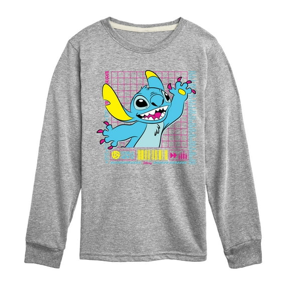Disney - Lilo & Stitch - Neon Stitch - Toddler & Youth Long Sleeve Graphic T-Shirt