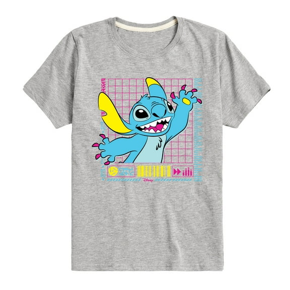 Disney - Lilo & Stitch - Neon Stitch - Toddler & Youth Short Sleeve Graphic T-Shirt