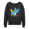 thumbnail image 1 of Disney - Lilo & Stitch - Neon Stitch - Women's Lightweight French Terry Long Sleeve Shirt, 1 of 5
