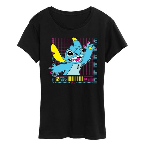 Disney - Lilo & Stitch - Neon Stitch - Women's Short Sleeve Graphic T-Shirt