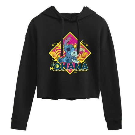 Disney - Lilo & Stitch Cropped Graphic Hoodie