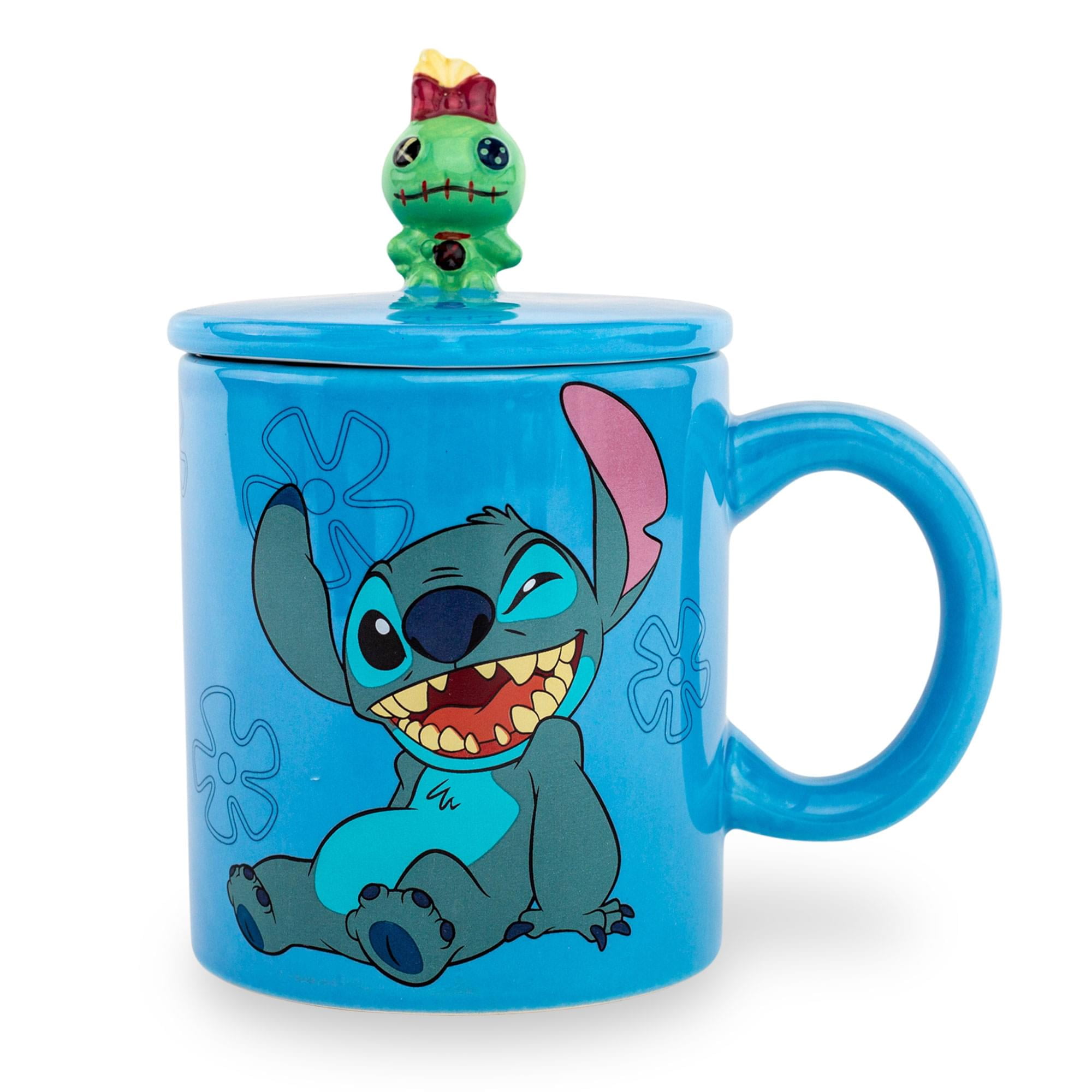 Disney Lilo & Stitch Ohana Means Family Ceramic Mug With Lid | Holds 18  Ounces