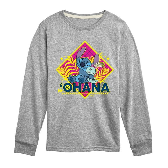 Disney - Lilo & Stitch - Ohana - Toddler & Youth Long Sleeve Graphic T-Shirt