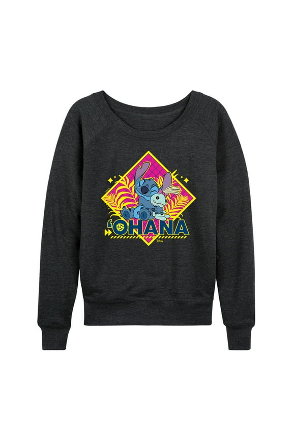 - Lilo & Stitch - Ohana - Women's Lightweight French Terry Long Sleeve Shirt