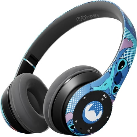 Disney Lilo & Stitch Over-Ear Wireless Foldable Headset with Microphone, Stitch Expressions