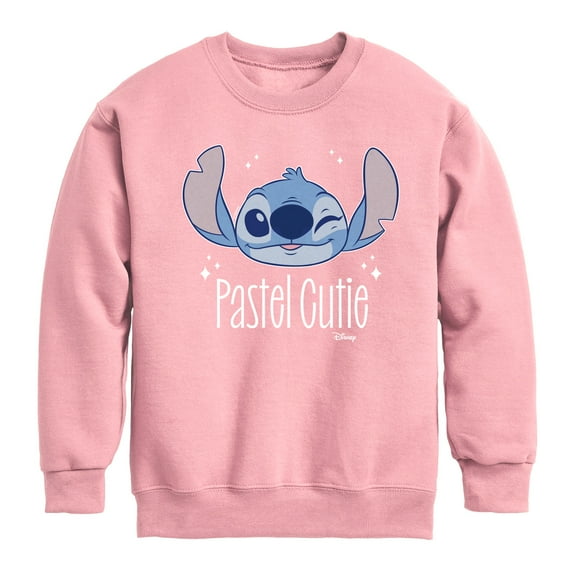 Disney - Lilo & Stitch - Pastel Cutie - Toddler & Youth Crewneck Fleece Sweatshirt