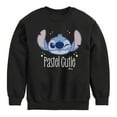thumbnail image 1 of Disney - Lilo & Stitch - Pastel Cutie - Toddler & Youth Crewneck Fleece Sweatshirt, 1 of 5