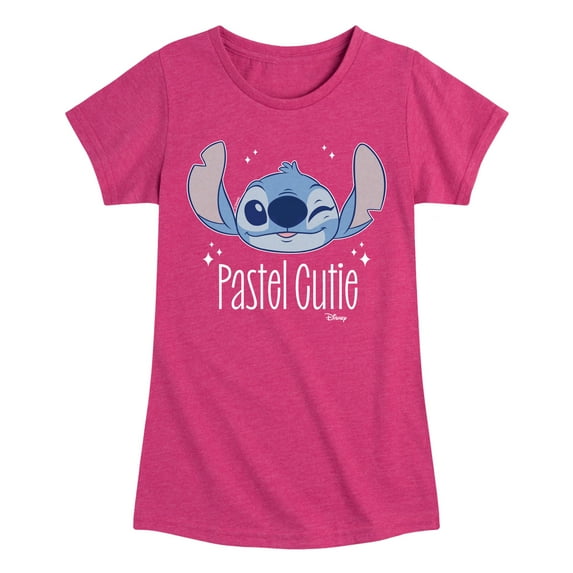Disney - Lilo & Stitch - Pastel Cutie - Toddler & Youth Girls Short Sleeve Graphic T-Shirt