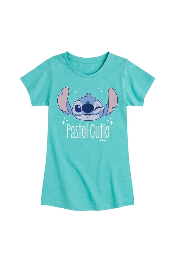 - Lilo & Stitch - Pastel Cutie - Toddler & Youth Girls Short Sleeve Graphic T-Shirt