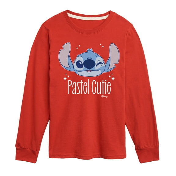 Disney - Lilo & Stitch - Pastel Cutie - Toddler & Youth Long Sleeve Graphic T-Shirt