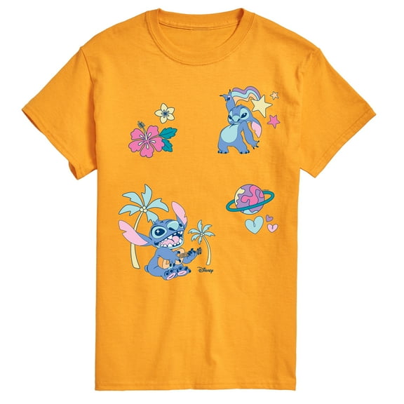 Disney - Lilo Stitch Patch Oversized - Men's Short Sleeve Graphic T-Shirt