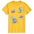 thumbnail image 1 of Disney - Lilo Stitch Patch Oversized - Men's Short Sleeve Graphic T-Shirt, 1 of 4
