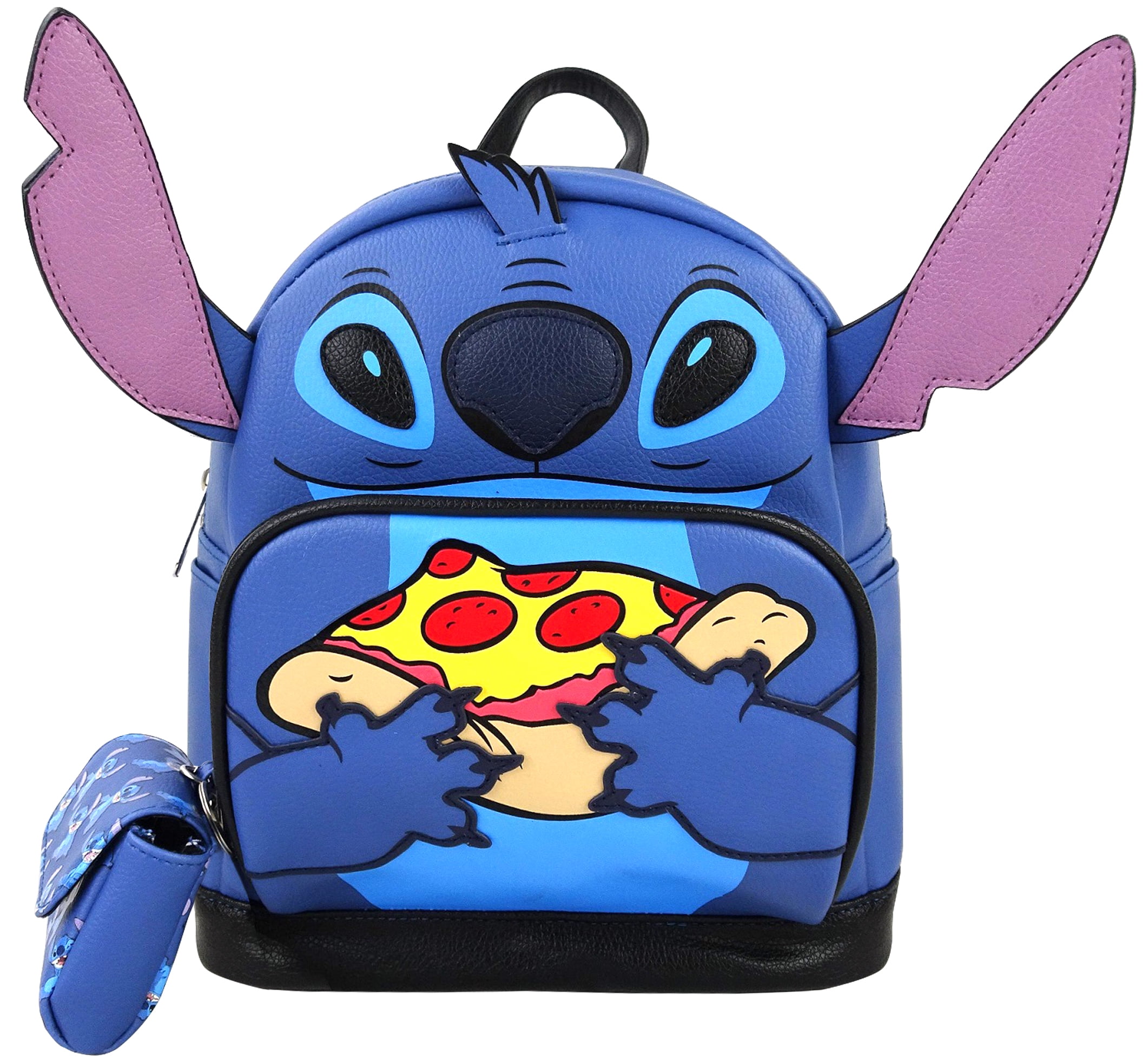 Mini Mochila Stitch Piña Deluxe Oficial Disney.