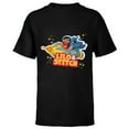 thumbnail image 1 of Disney Lilo & Stitch Rocket Ride - Short Sleeve T-Shirt for Kids - Customized-Black, 1 of 5