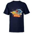 thumbnail image 1 of Disney Lilo & Stitch Rocket Ride - Short Sleeve T-Shirt for Kids - Customized-Navy, 1 of 5