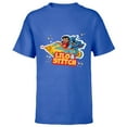 thumbnail image 1 of Disney Lilo & Stitch Rocket Ride - Short Sleeve T-Shirt for Kids - Customized-Royal, 1 of 5