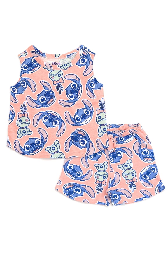 Lilo & Stitch Scrump Tank Top and French Terry Shorts Outfit Set Toddler to Big Kid