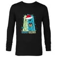 thumbnail image 1 of Disney Lilo & Stitch Seasons Greetings Holiday - Long Sleeve T-Shirt for Men - Customized-Black, 1 of 5