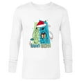 thumbnail image 1 of Disney Lilo & Stitch Seasons Greetings Holiday - Long Sleeve T-Shirt for Men - Customized-White, 1 of 5