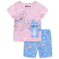 thumbnail image 1 of Disney Lilo & Stitch Short Angel Sleeve T-Shirt and Bike Shorts Set (Girls), 2 Piece Set, Sizes 4-12, 1 of 8