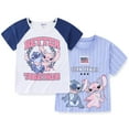 thumbnail image 1 of Disney Lilo & Stitch Short Sleeve T-Shirt (Girls), 2 Pack, Sizes 8-16, 1 of 7