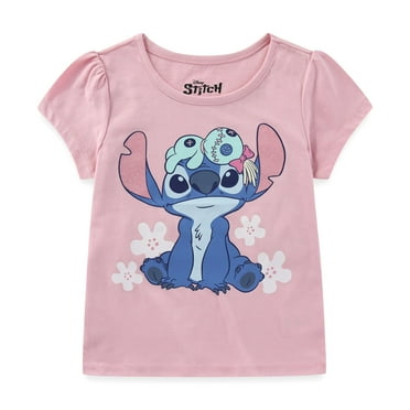 Disney Lilo & Stitch Short Sleeve T-Shirt (Girls), Sizes 4-10