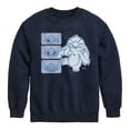 thumbnail image 1 of Disney - Lilo & Stitch - Sketch Drawing Of Stitch - Toddler & Youth Crewneck Fleece Sweatshirt, 1 of 5