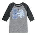 thumbnail image 1 of Disney - Lilo & Stitch - Sketch Drawing Of Stitch - Toddler & Youth Raglan Graphic T-Shirt, 1 of 5