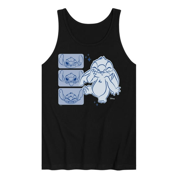 Disney - Lilo & Stitch - Sketched Faces of Stitch - Men's Jersey Tank Top