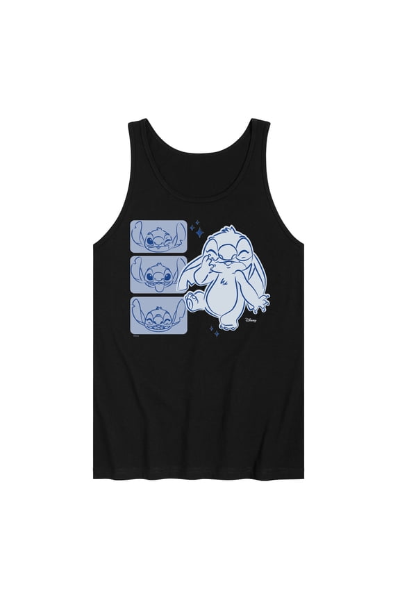 - Lilo & Stitch - Sketched Faces of Stitch - Men's Jersey Tank Top