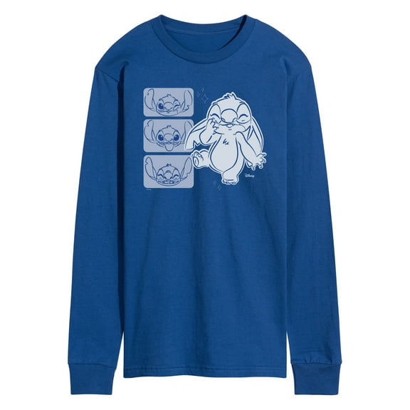 Disney - Lilo & Stitch - Sketched Faces of Stitch - Men's Long Sleeve T-Shirt