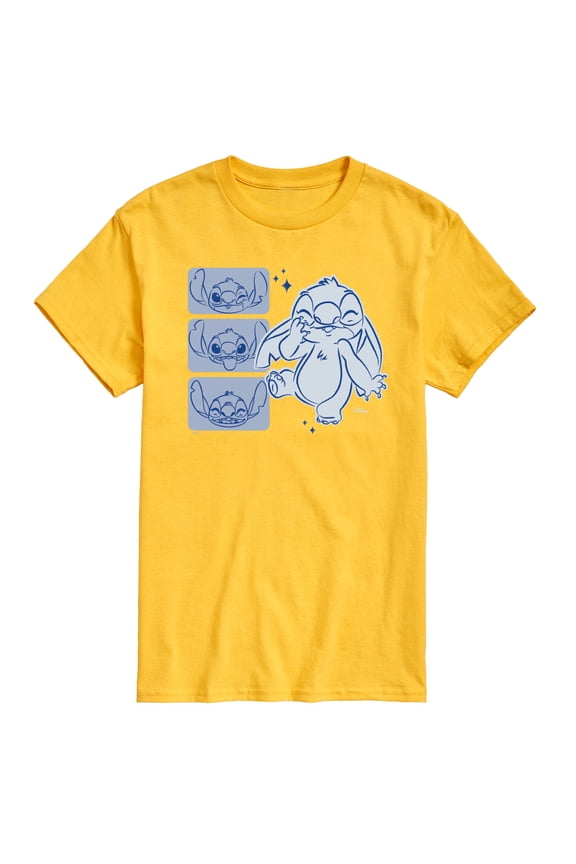 - Lilo & Stitch - Sketched Faces of Stitch - Men's Short Sleeve Graphic T-Shirt