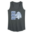 thumbnail image 1 of Disney - Lilo & Stitch - Sketched Faces of Stitch - Women's Racerback Tank Top, 1 of 5