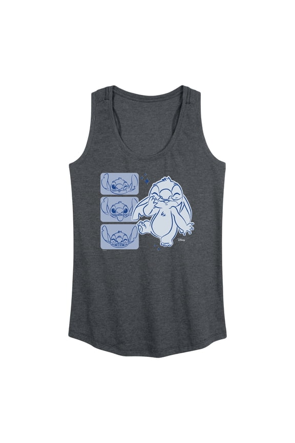 - Lilo & Stitch - Sketched Faces of Stitch - Women's Racerback Tank Top
