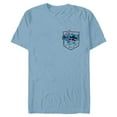 thumbnail image 1 of Disney Lilo & Stitch Small Pocket Breakout 626 - Short Sleeve Blended T-Shirt for Adults - Customized-Ocean Blue, 1 of 5