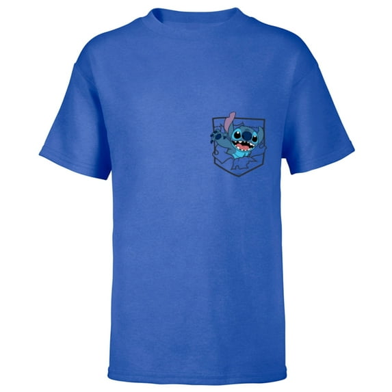 Disney Lilo & Stitch Small Pocket Breakout 626 - Short Sleeve T-Shirt for Kids - Customized-Royal