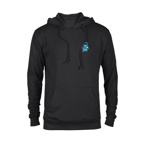 Disney Lilo & Stitch Small Pose - Pullover Hoodie for Adults - Customized-Black