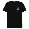 thumbnail image 1 of Disney Lilo & Stitch Small Pose - Short Sleeve Blended T-Shirt for Adults - Customized-Black, 1 of 5